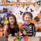 4E's Novelty 4-Pack Foam Halloween Craft Kits for Kids, Silly Halloween Monsters Magnet Craft Kit, Mess-Free Peel-and-Stick Sticker Pack, Ages 3+, Perfect for Occasion Monster Magnet Kit